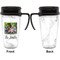 Family Photo and Name Travel Mug with Black Handle - Approval