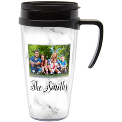 Family Photo and Name Acrylic Travel Mug with Handle