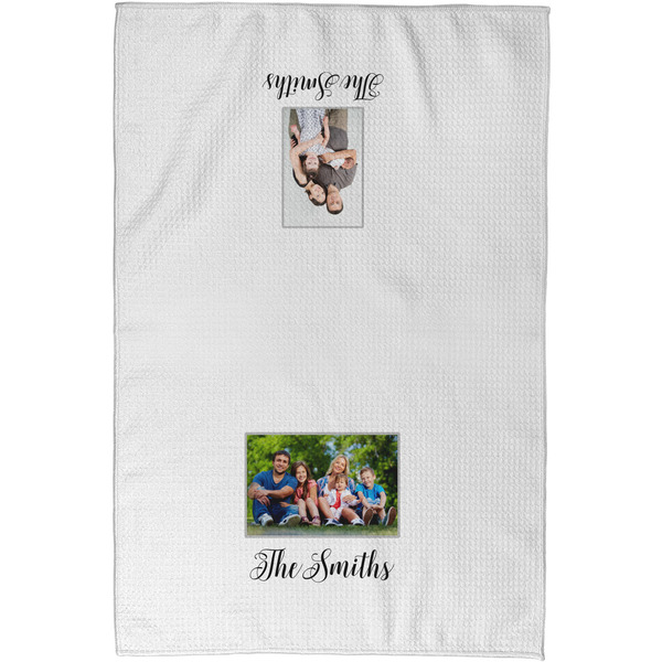 Family Photo and Name Waffle Towel - Partial Print - Approval Image