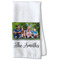 Family Photo and Name Kitchen Towel - Waffle Weave - Partial Print