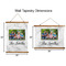 Family Photo and Name Wall Hanging Tapestries - Parent/Sizing