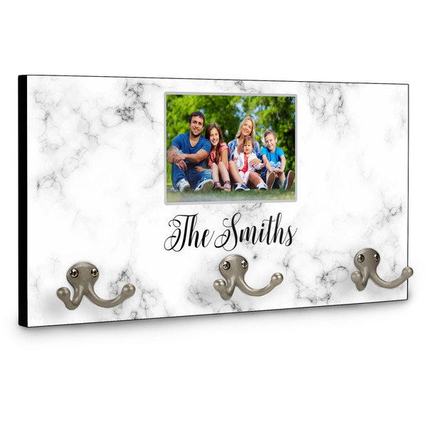 Family Photo and Name Wall Mounted Coat Hanger - Side View