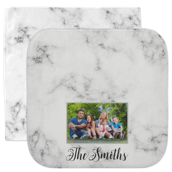 Custom Family Photo and Name Facecloth / Wash Cloth