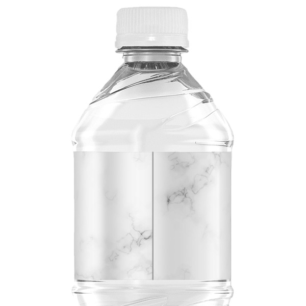 Family Photo and Name Water Bottle Label - Back View