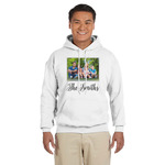 Family Photo and Name Hoodie - White - Small