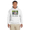 Family Photo and Name Hoodie - White