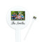Family Photo and Name Round Plastic Stir Sticks