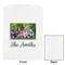 Family Photo and Name White Treat Bag - Front & Back View