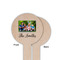 Family Photo and Name Wooden 6" Food Pick - Round - Single Sided - Front & Back