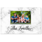 Family Photo and Name Woven Mat