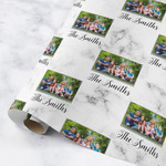 Family Photo and Name Wrapping Paper Roll - Medium - Matte