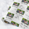 Family Photo and Name Wrapping Paper Roll - Matte - Medium - Main