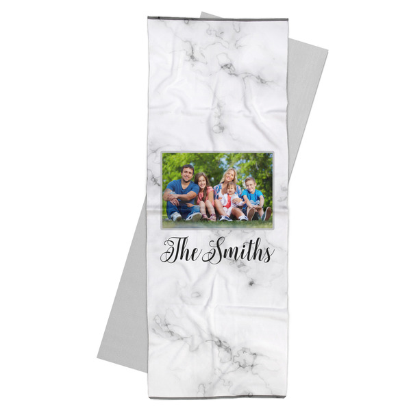 Custom Family Photo and Name Yoga Mat Towel