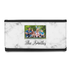 Family Photo and Name Leatherette Ladies Wallet
