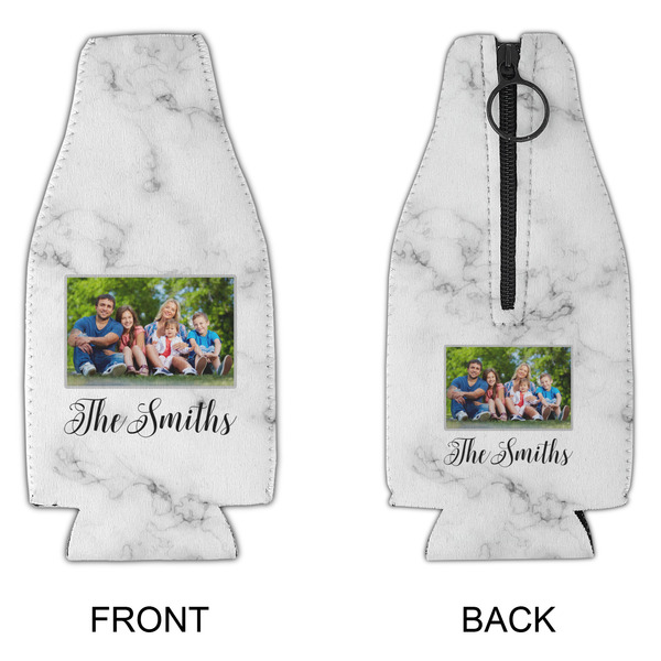 Family Photo and Name Zipper Bottle Cooler - APPROVAL