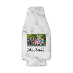 Family Photo and Name Zipper Bottle Cooler