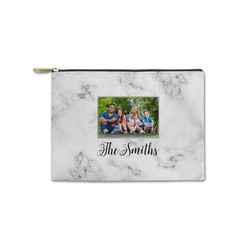Family Photo and Name Zipper Pouch - Small - 8.5" x 6"