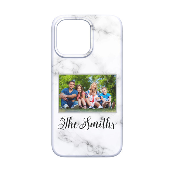 Family Photo and Name iPhone 13 Mini Case - Back
