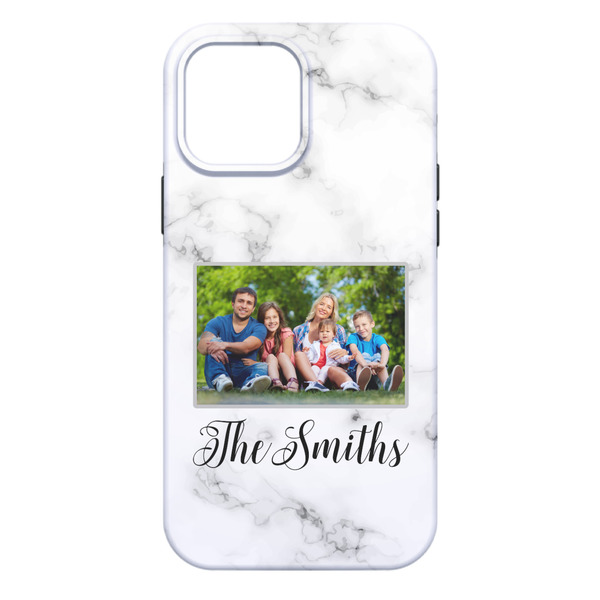 Family Photo and Name iPhone 13 Pro Max Tough Case - Back