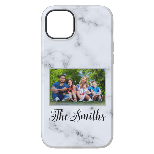 Family Photo and Name iPhone 14 Pro Max Tough Case - Back