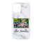 Family Photo and Name iPhone 15 Case - Back