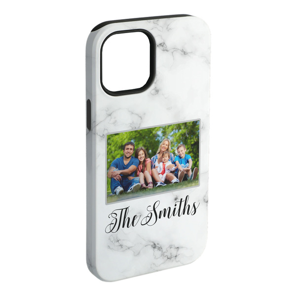 Custom Family Photo and Name iPhone Case - Rubber Lined - iPhone 15 Plus