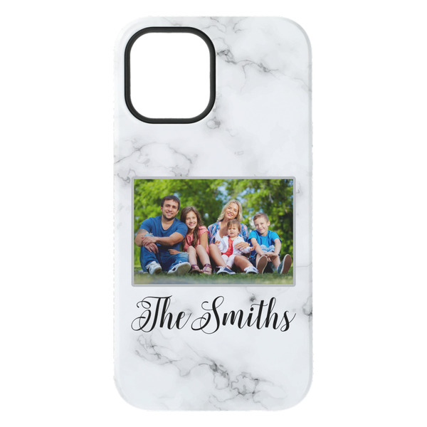 Family Photo and Name iPhone 15 Plus Tough Case - Back