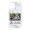 Family Photo and Name iPhone 15 Pro Case - Back