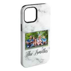 Family Photo and Name iPhone Case - Rubber Lined