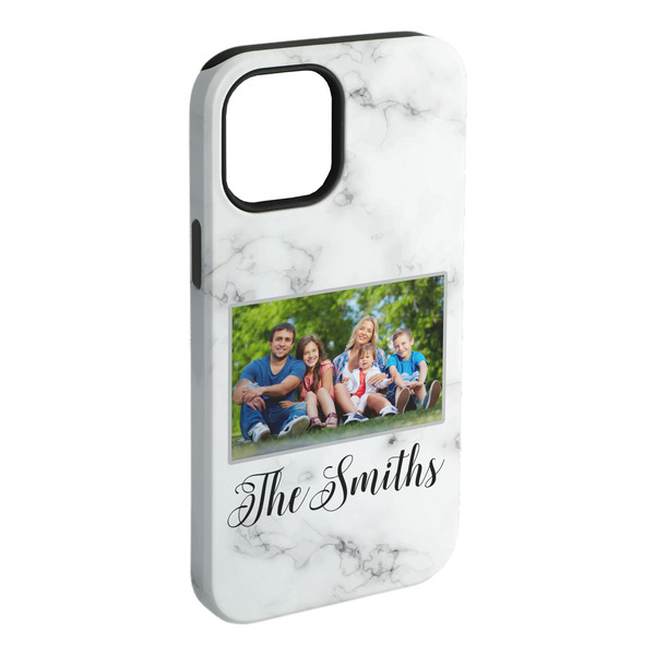 Custom Family Photo and Name iPhone Case - Rubber Lined