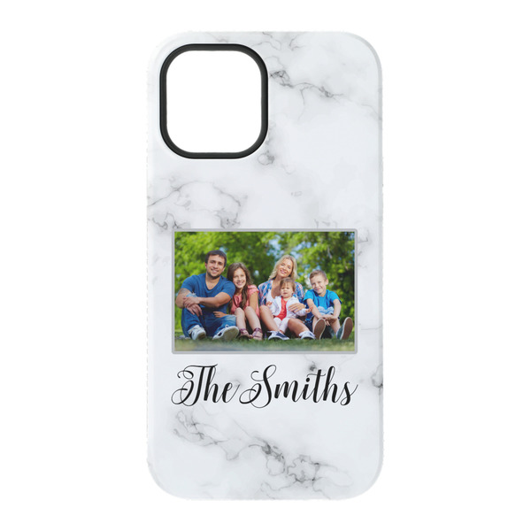 Family Photo and Name iPhone 15 Tough Case - Back