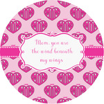 Love You Mom Multipurpose Round Labels - 1"