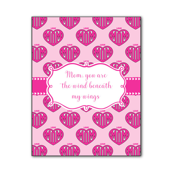 Custom Love You Mom Wood Print - 11x14