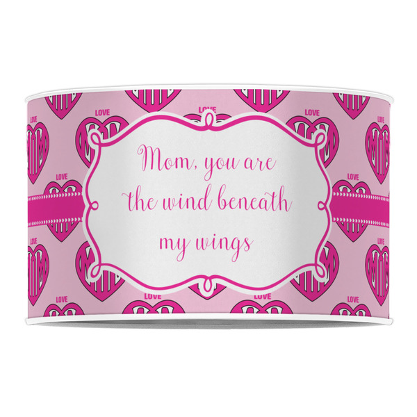 Love You Mom 12" Drum Lampshade - FRONT (Poly Film)