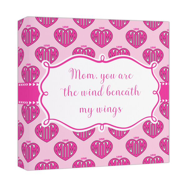 Custom Love You Mom Canvas Print - 12x12