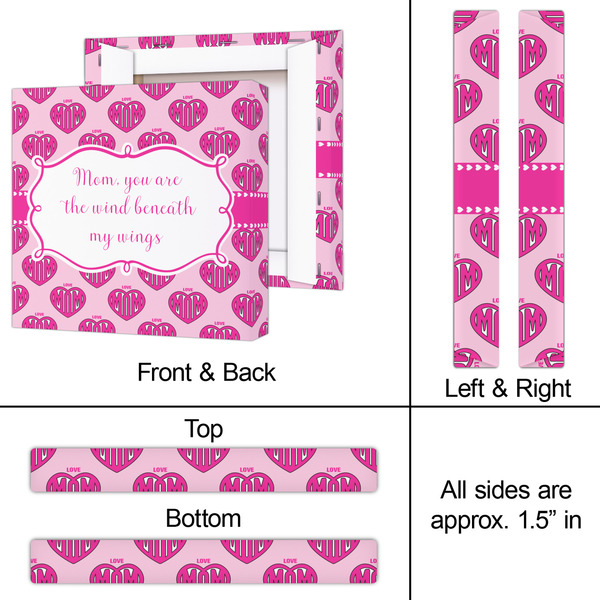 Love You Mom 12x12 - Canvas Print - Approval