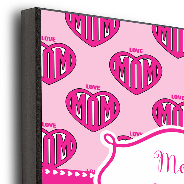 Love You Mom 12x12 Wood Print - Closeup
