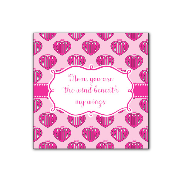 Custom Love You Mom Wood Print - 12x12