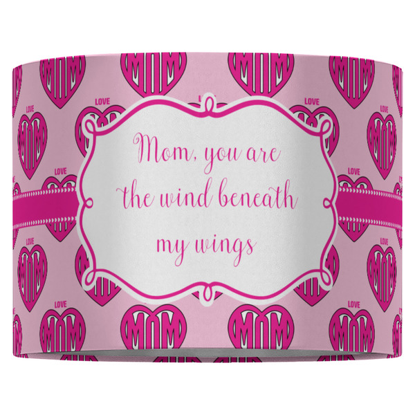 Love You Mom 16" Drum Lampshade - FRONT (Fabric)