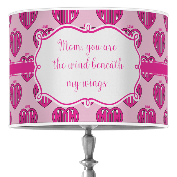 Custom Love You Mom 16" Drum Lamp Shade - Poly-film