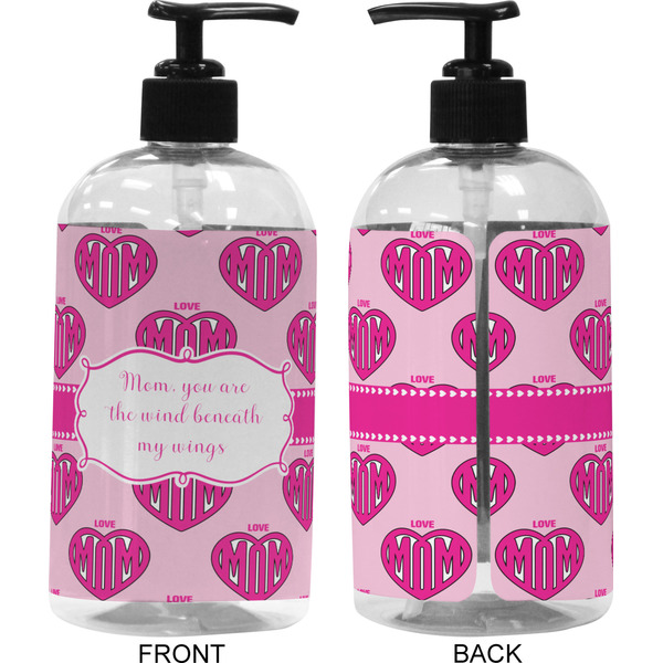 Love You Mom 16 oz Plastic Liquid Dispenser (Approval)