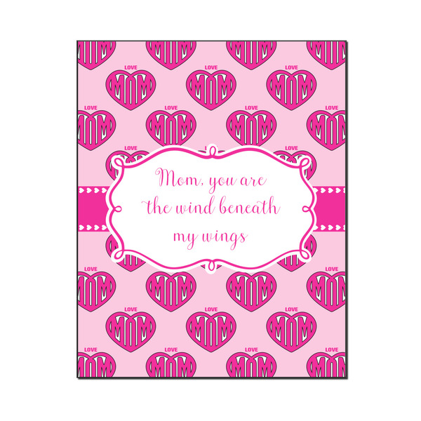 Custom Love You Mom Wood Print - 16x20