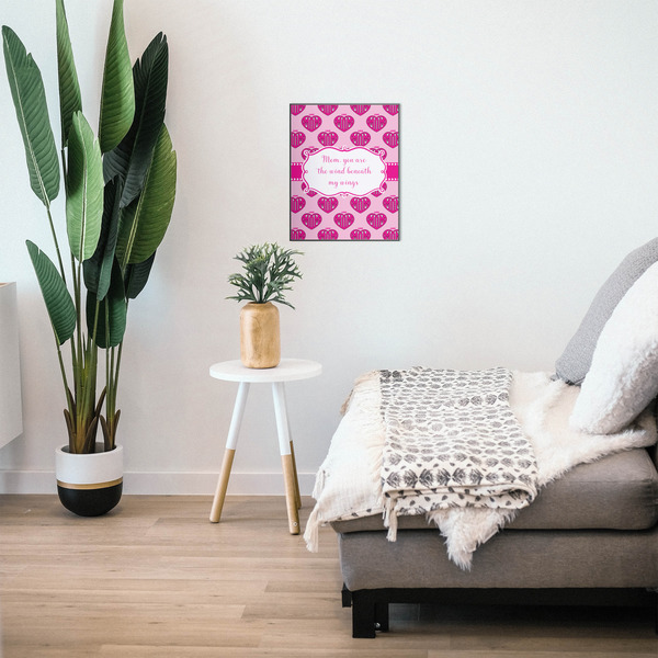 Love You Mom 16x20 Wood Print - In Context