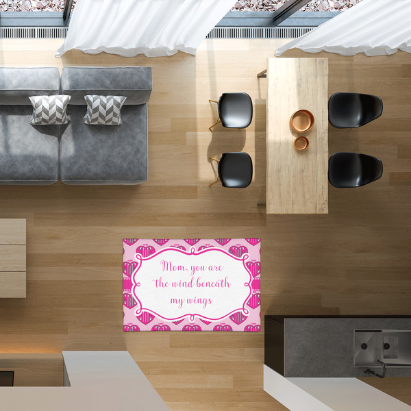 Love You Mom 2'x3' Indoor Area Rugs - IN CONTEXT