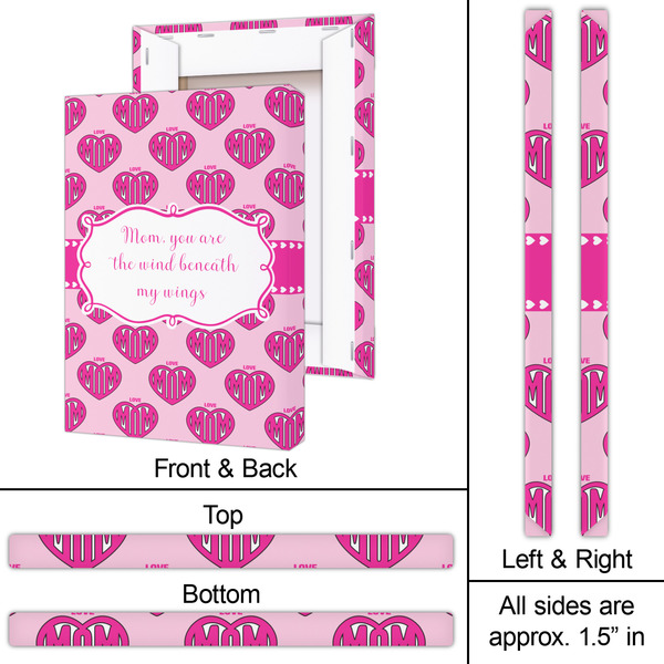 Love You Mom 20x30 - Canvas Print - Approval