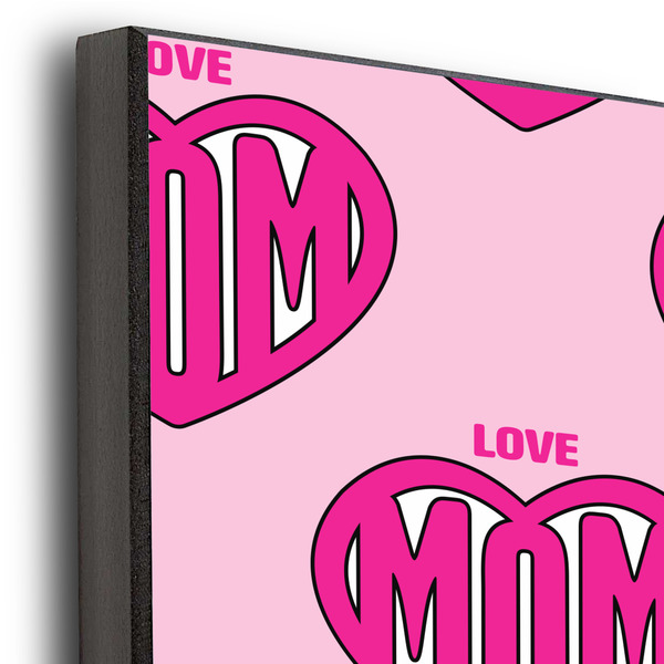 Love You Mom 20x30 Wood Print - Closeup
