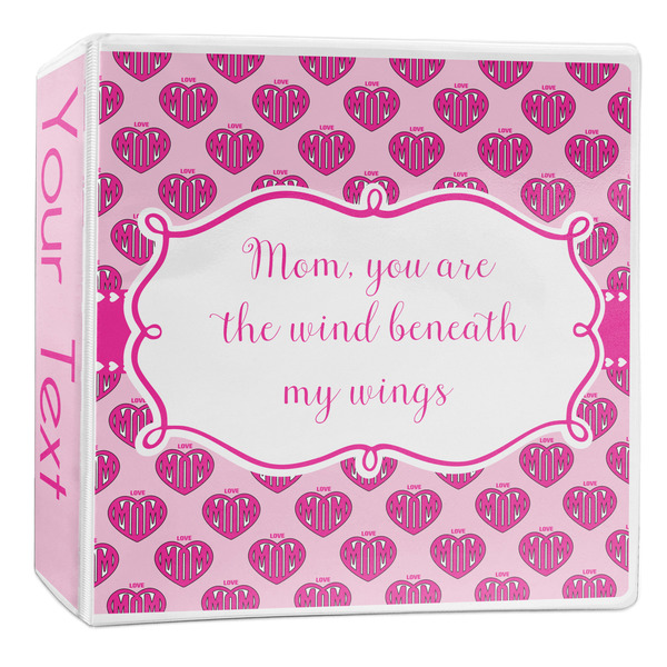 Custom Love You Mom 3-Ring Binder - 2 inch