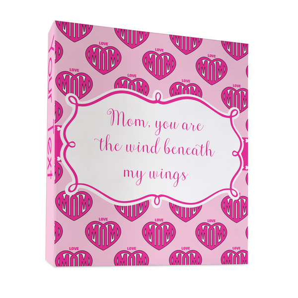 Custom Love You Mom 3 Ring Binder - Full Wrap - 1"