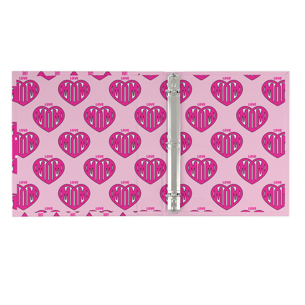 Love You Mom 3 Ring Binders - Full Wrap - 1" - OPEN INSIDE