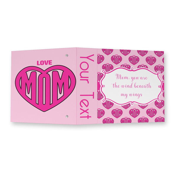 Love You Mom 3 Ring Binders - Full Wrap - 2" - OPEN OUTSIDE